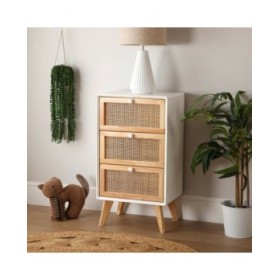 Tappeto Versa Ø 120 cm Cerchi Rattan Juta