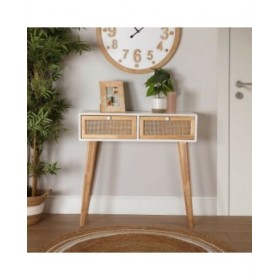 Tappeto Versa Righe Ø 120 cm Rattan Juta