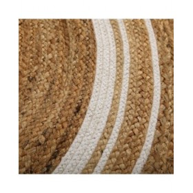 Tappeto Versa Righe Ø 120 cm Rattan Juta