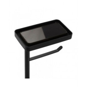 Portarotolo di Carta Igienica Versa Lilia Nero 15 x 65 x 20 cm
