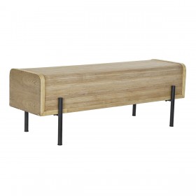 Panca DKD Home Decor Naturale Legno Metallo 120 x 40 x 43 cm