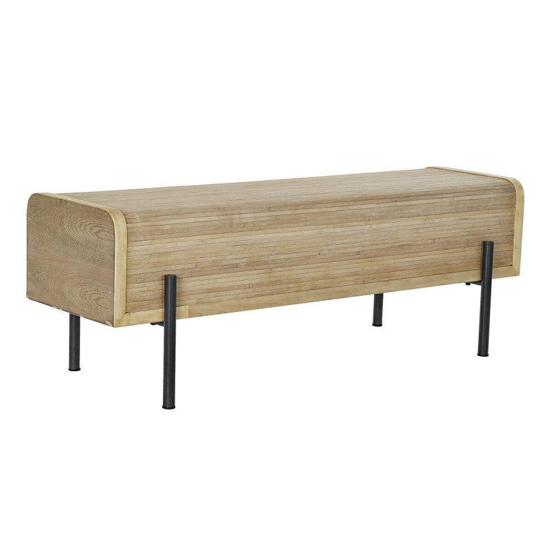 Panca DKD Home Decor Naturale Legno Metallo 120 x 40 x 43 cm