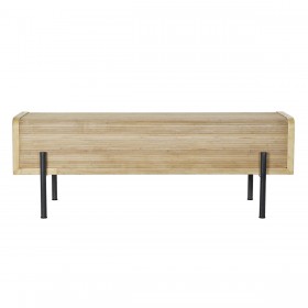Panca DKD Home Decor Naturale Legno Metallo 120 x 40 x 43 cm