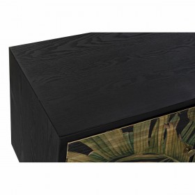 Credenza DKD Home Decor Nero Verde Metallo Abete Legno MDF 140 x 40 x 58 cm