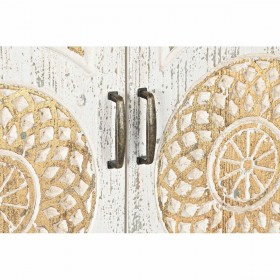 Credenza DKD Home Decor Bianco Dorato Abete Legno MDF 93,5 x 36,5 x 110 cm