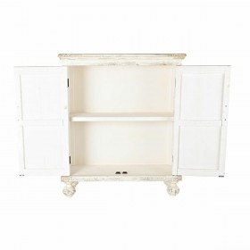 Credenza DKD Home Decor Bianco Dorato Abete Legno MDF 93,5 x 36,5 x 110 cm