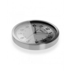 Orologio da Parete Versa Argentato Metallo Alluminio Quarzo 4,1 x 30,5 x 30,5 cm
