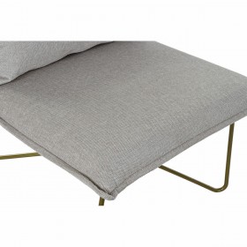 Poltrona DKD Home Decor 66 x 78 x 75 cm Beige Dorato Metallo