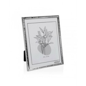 Portafoto Versa Argentato Metallo Minimalista 1 x 25,5 x 20,5 cm (2 Unità)