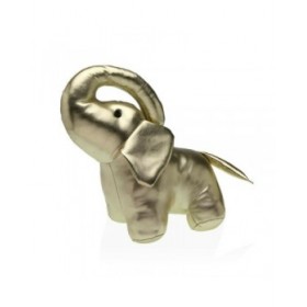 Fermaporta Versa Dorato Elefante Tessile 16 x 29 x 25 cm