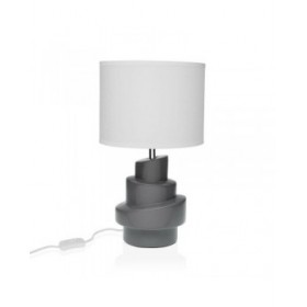 Lampada da tavolo Versa Grigio Bianco Ceramica 40 W 20 x 35 cm