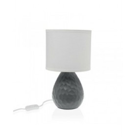 Lampada da tavolo Versa Grigio Bianco Ceramica 40 W 15,5 x 27,5 cm