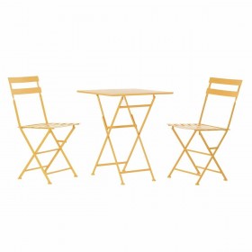Tavolo con 2 sedie DKD Home Decor 87 cm 60 x 60 x 75 cm