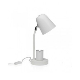 Lampada da scrivania Versa Bianco Metallo 18 x 40 x 14 cm