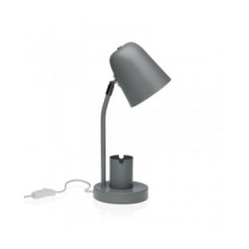 Lampada da scrivania Versa Grigio Metallo 18 x 40 x 14 cm