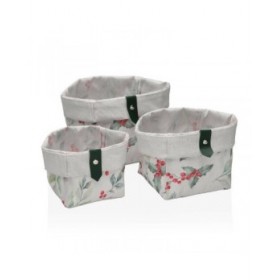 Set di Cestini Versa Acebo 14 x 14 x 14 cm