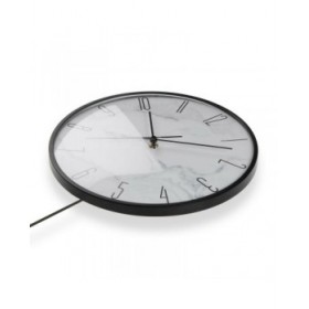 Orologio da Parete Versa Pendolo Metallo Cristallo Legno MDF 4,5 x 56 x 29 cm