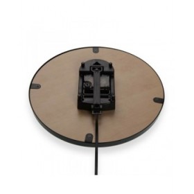 Orologio da Parete Versa Pendolo Metallo Cristallo Legno MDF 4,5 x 56 x 29 cm