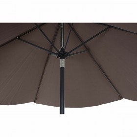 Ombrellone DKD Home Decor Marrone Nero Poliestere Acciaio (300 x 300 x 250 cm)