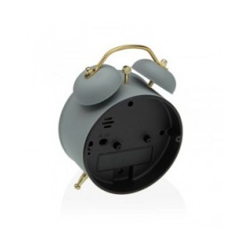 Orologio-Sveglia Versa Grigio Metallo 5,4 x 13,5 x 9,7 cm