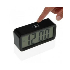 Orologio-Sveglia Versa Nero Metallo 3,9 x 6,5 x 13,4 cm