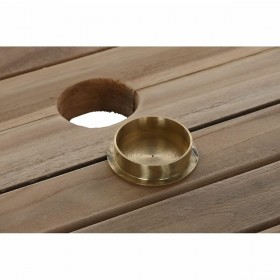 Tavolo da Pranzo DKD Home Decor Marrone Estensibile Teca (180 x 120 x 75 cm)