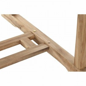 Tavolo da Pranzo DKD Home Decor Marrone Estensibile Teca (180 x 120 x 75 cm)