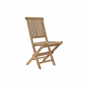 Sedia da giardino DKD Home Decor Marrone 57 x 47 x 90 cm Teca (57 x 47 x 90 cm)