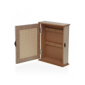Armadietto portachiavi Versa Bianco Legno MDF 7 x 27 x 21,5 cm