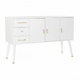 Credenza DKD Home Decor   Bianco Crema Naturale Metallo Legno di paulownia 120 x 40 x 78,5 cm