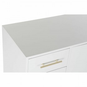 Credenza DKD Home Decor   Bianco Crema Naturale Metallo Legno di paulownia 120 x 40 x 78,5 cm
