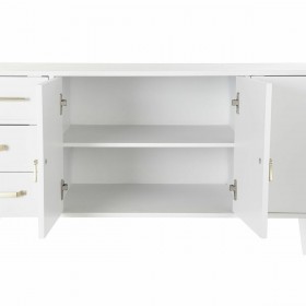 Credenza DKD Home Decor   Bianco Crema Naturale Metallo Legno di paulownia 120 x 40 x 78,5 cm