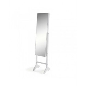 Specchio da parete Versa Bianco Specchio Legno MDF Minimalista 33,5 x 153 x 35,2 cm