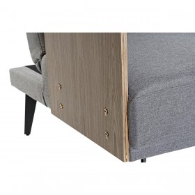Divano Letto DKD Home Decor Marrone Grigio Metallo Città 203 x 87 x 81 cm