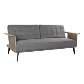 Divano Letto DKD Home Decor Marrone Grigio Metallo Città 203 x 87 x 81 cm
