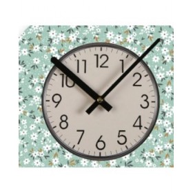 Orologio da Parete Versa Fiori Legno 4 x 30 x 30 cm