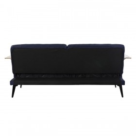 Divano Letto DKD Home Decor Azzurro Marrone Nero Metallo Moderno Città 203 x 87 x 81 cm