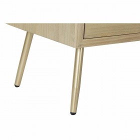 Cassettiera DKD Home Decor Dorato Naturale Metallo Abete Legno MDF Moderno 80 x 40 x 87,5 cm