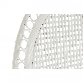 Poltrona da giardino DKD Home Decor Bianco Poliestere Metallo 30 x 40 cm 96 x 66 x 145 cm 96 x 66 x 140 cm
