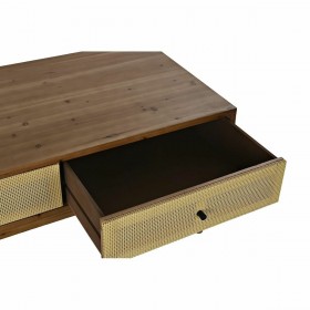Tavolino da Caffè DKD Home Decor Abete Rattan (106 x 55 x 46 cm)