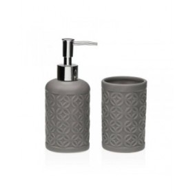 Set da Bagno Versa Grigio Dolomite 6,8 x 17 x 6,8 cm