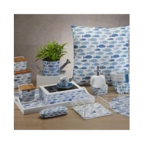 Set di Cestini Versa Aqua 14 x 14 x 14 cm