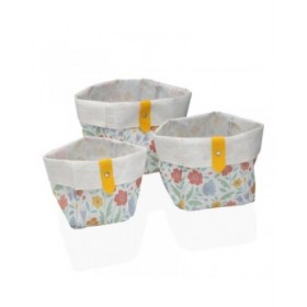 Set di Cestini Versa Flandes 14 x 14 x 14 cm