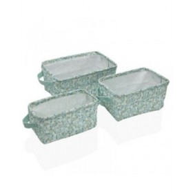 Set di Cestini Versa Bellis 18 x 14 x 28 cm 28 x 18 x 14 cm
