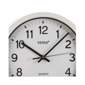 Orologio da Parete Versa Bianco Plastica Quarzo 4,3 x 30 x 30 cm
