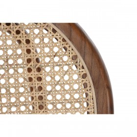 Sedia DKD Home Decor Marrone scuro Griglia Rattan Olmo (43 x 43 x 89 cm)