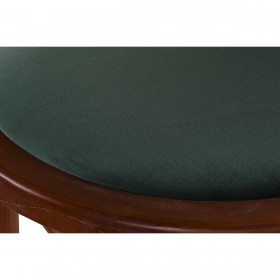 Sgabello DKD Home Decor Verde Marrone scuro Rattan Legno di olmo 43 x 43 x 108 cm
