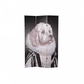 Paravento DKD Home Decor Tela Pino (120 x 2,5 x 180 cm)