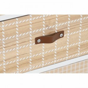 Cassettiera DKD Home Decor Bianco Naturale Legno Legno di paulownia 60 x 26 x 94 cm