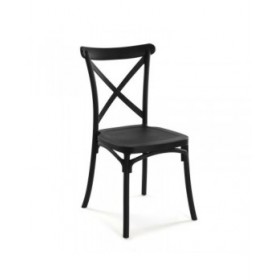 Sedia Versa Nero 43 x 88 x 43 cm (4 Unità)